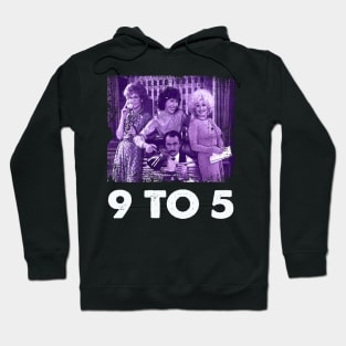 9 to 5 Vibes Vintage Chic Tees Celebrating the Iconic Office Comedy Hoodie